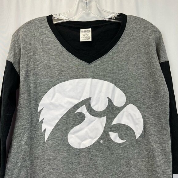 Its A Hawkeye Thing Womens Victorias Secret Pink T-Shirt Multicolor V Neck XS - Picture 2 of 10